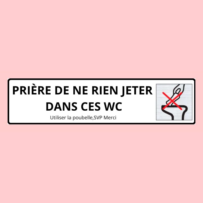 Panneau WC Propreté