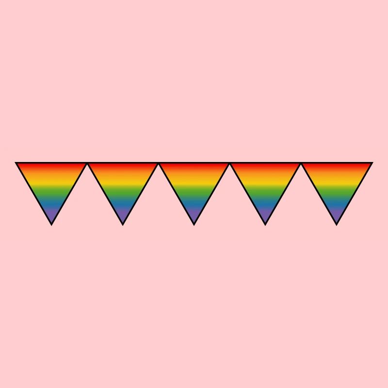 Regenbogen LGBTQIA triangles