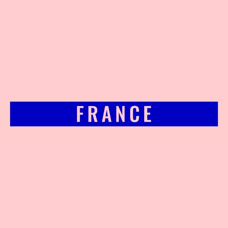 France Rectangle Bleu
