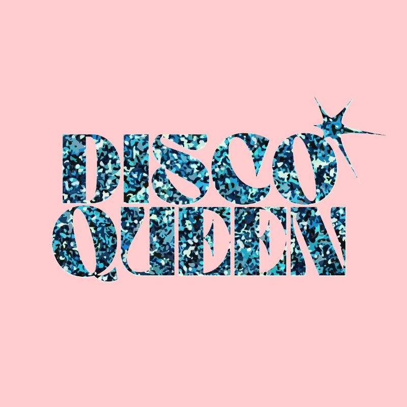 Disco Glitter Bubble Grafikdesign