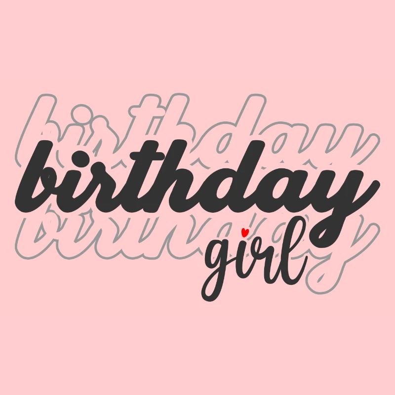 Birthday Girls Script with Heart