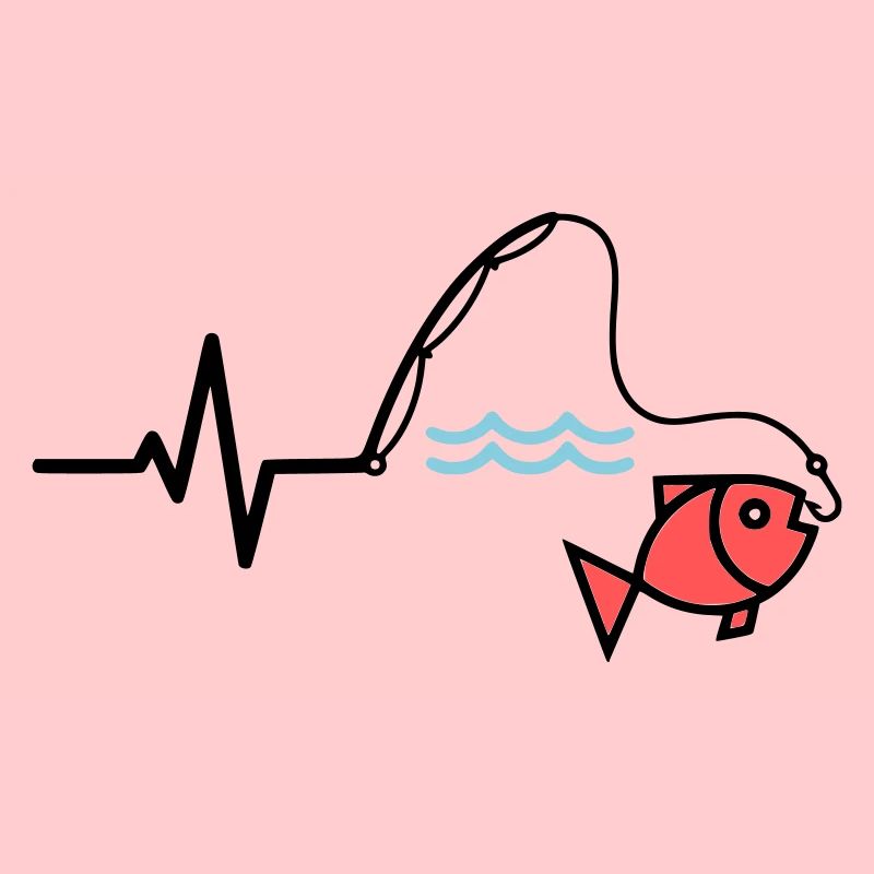 Canne à pêche à impulsions couleur poisson