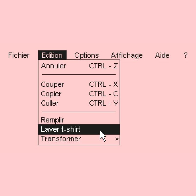 Menu informatique
