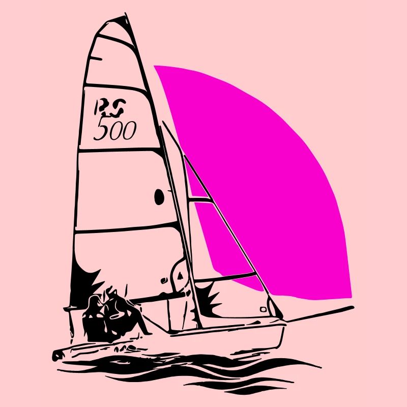RS 500 Régate de dériveurs à voile voile de couleur