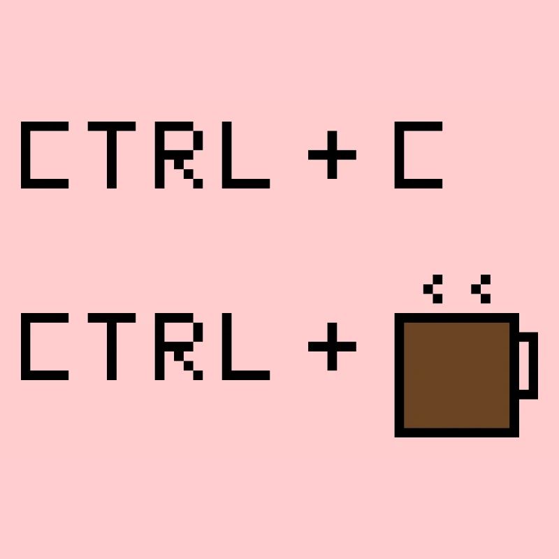 CTRL+C Édition Café - Humour rétro de bureau