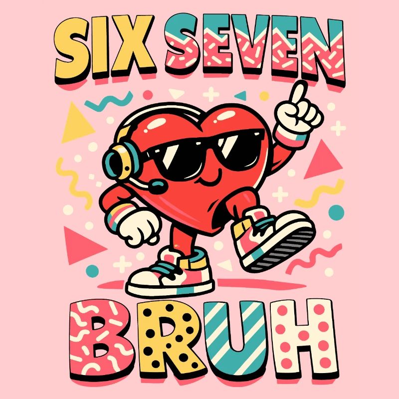 67 Six Seven Meme Cool Saint-Valentin