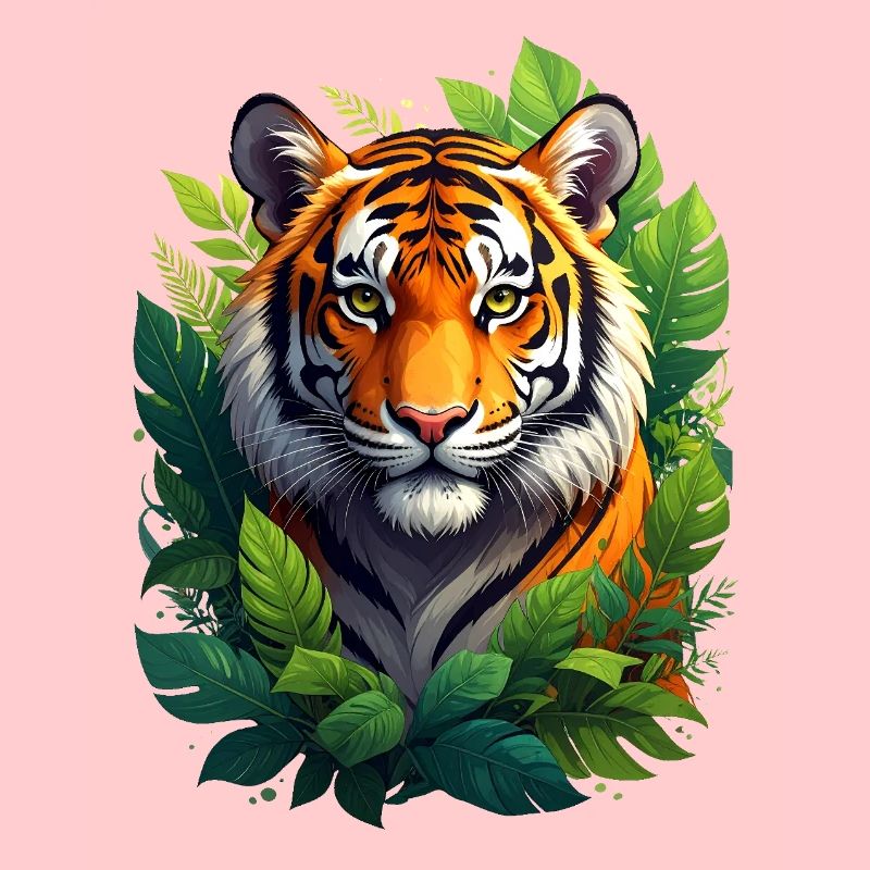 Les tigres dans la forêt tropicale