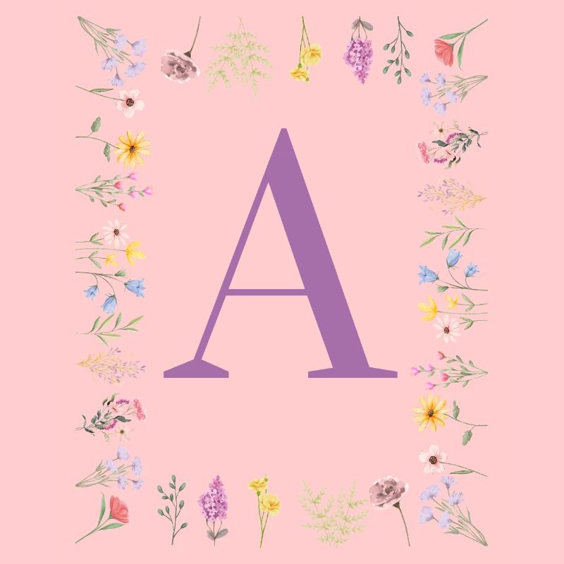 Floral Initial