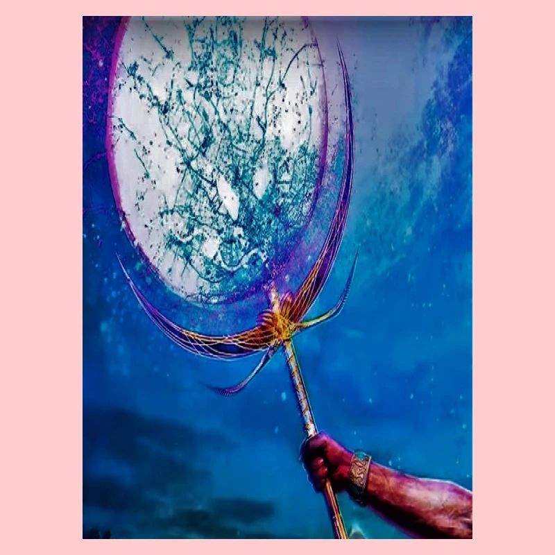 Blauer Traumfänger Netz