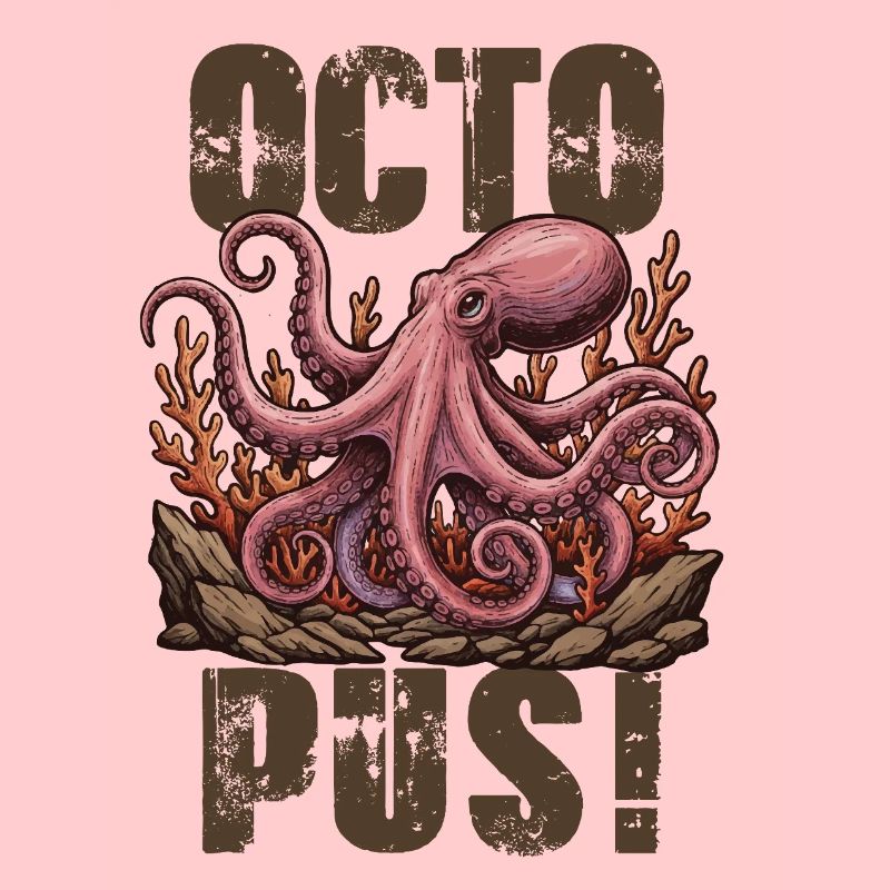 Poulpe Octopus Géant Vintage