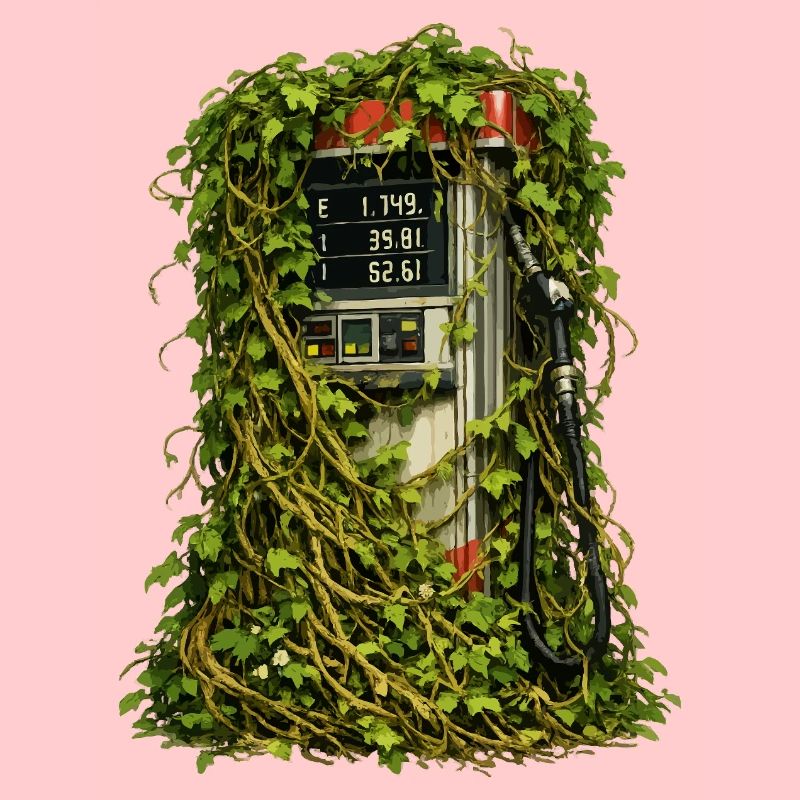 Efeu-Eingeschlossene Pumpe