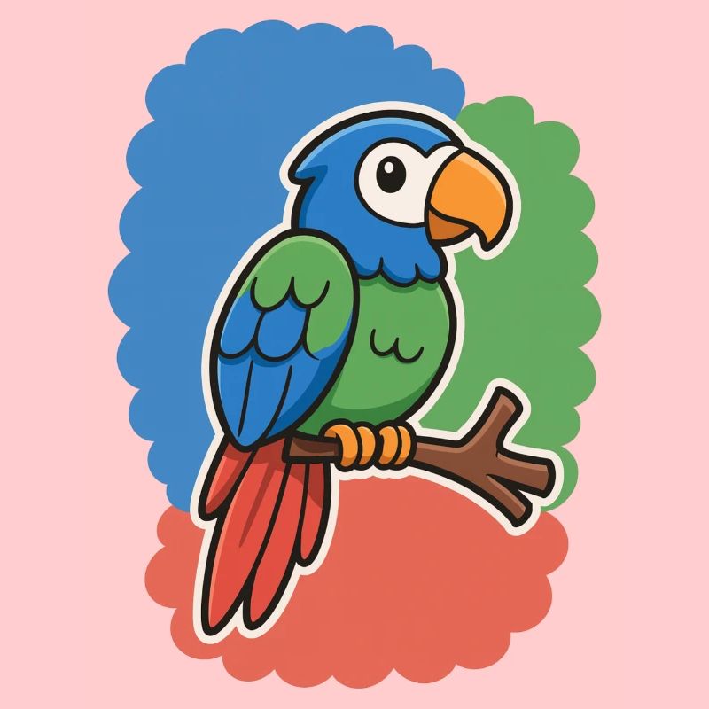 oiseau mignon, petit perroquet