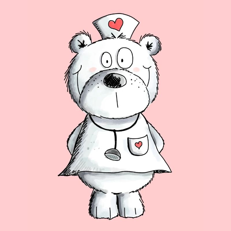 Krankenschwester Bär I Nurse Teddy Geschenk Arzt