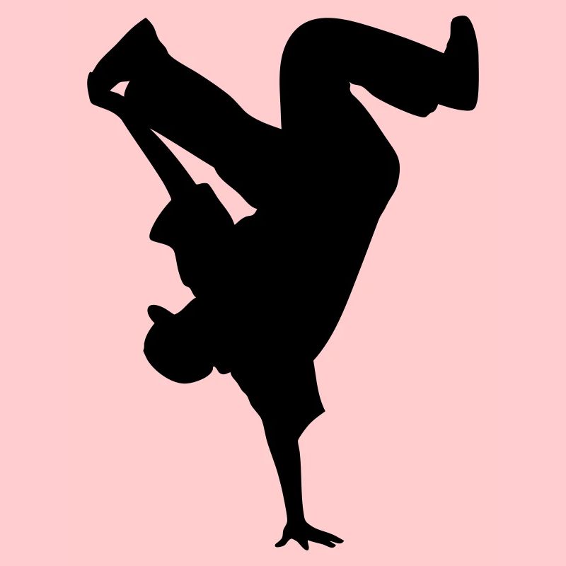 B-Boy Silhouette – Breakdance Power Move Équilibre sur les mains