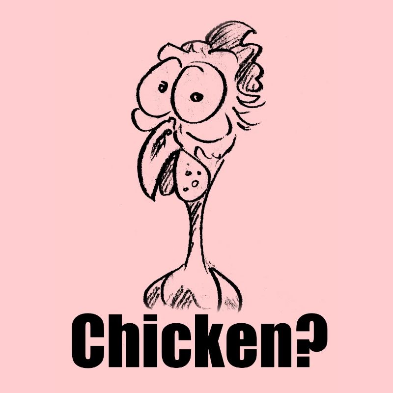 Chicken? Baffled Chicken Head – Humor