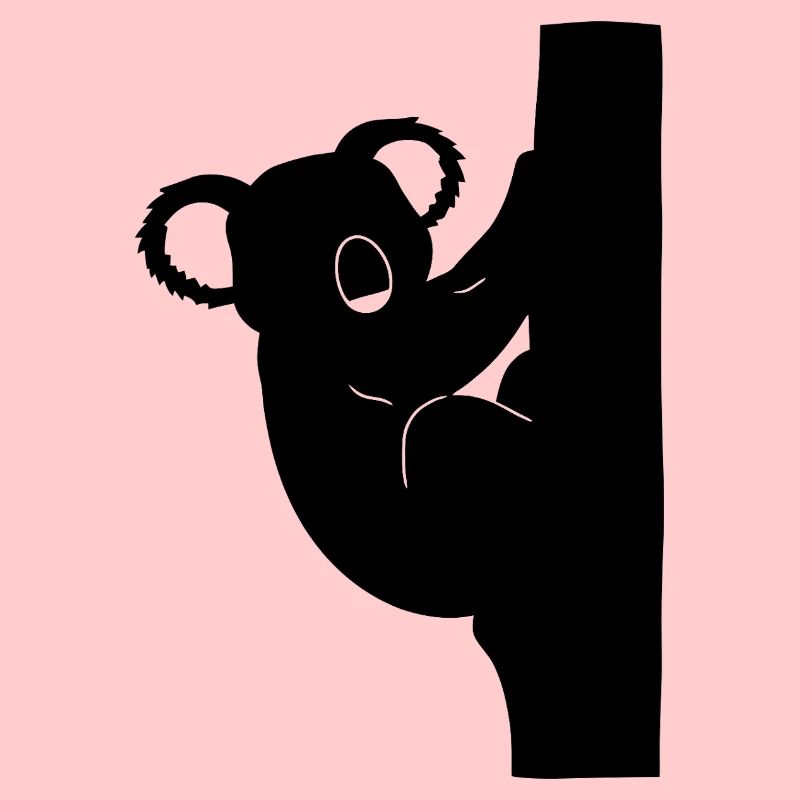 Koala Silhouette Climber