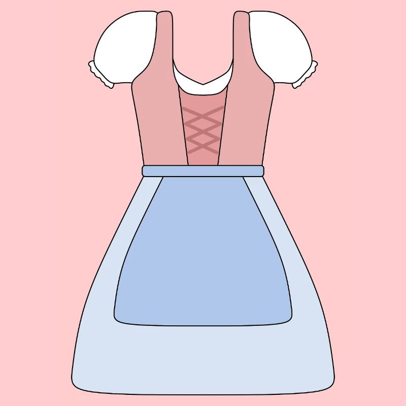 Traditionelles bayerisches Dirndl Design