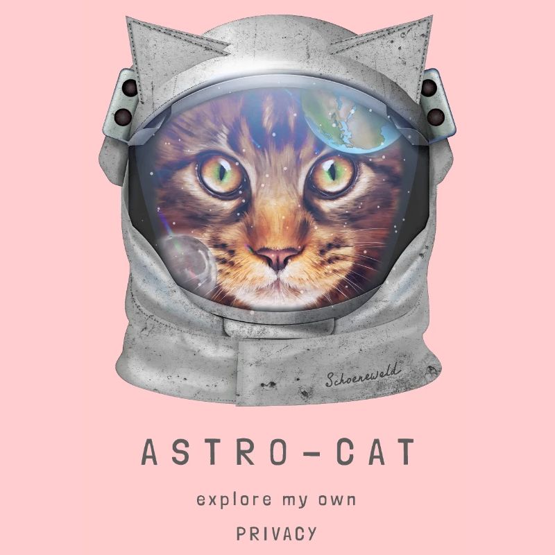 | de chat de l’espace Chat astronaute dans l’espace