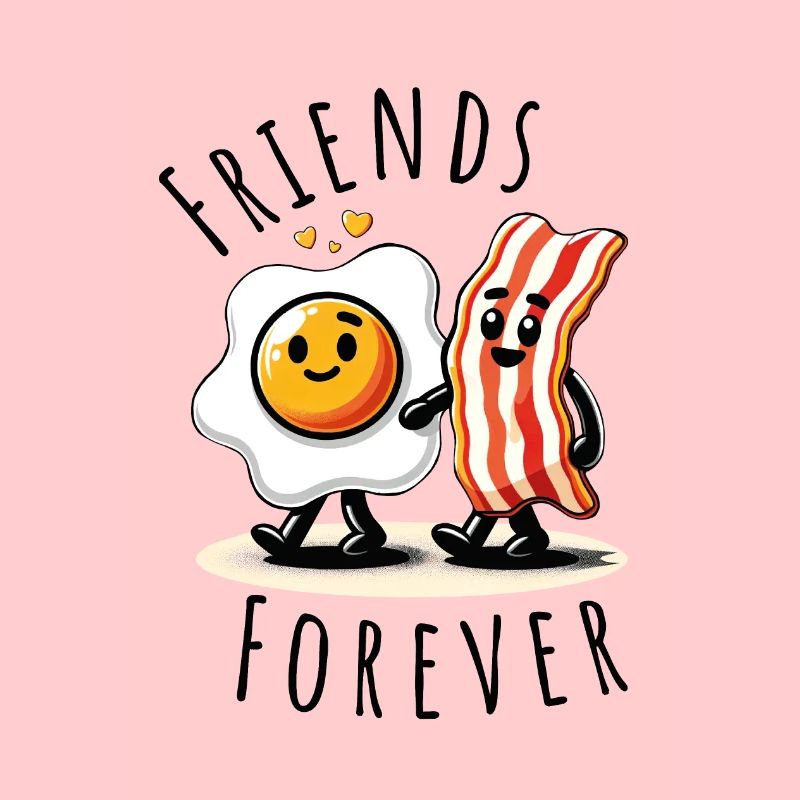 friends forever ham egg comic love