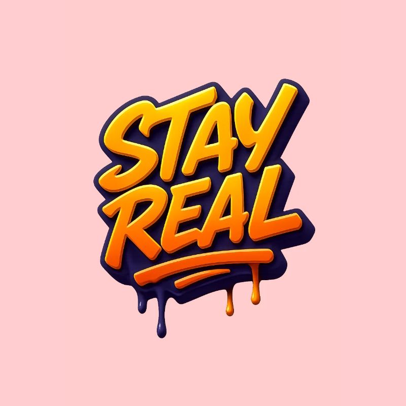 Stay Real Urban Graffiti Design