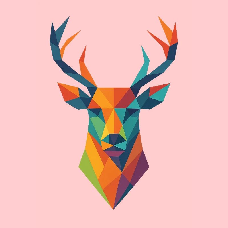 Hirsch | Tête de cerf Impression / Impression / Design