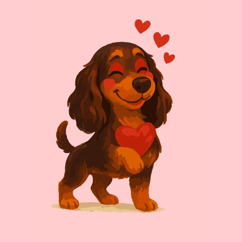 Cocker Spaniel in love
