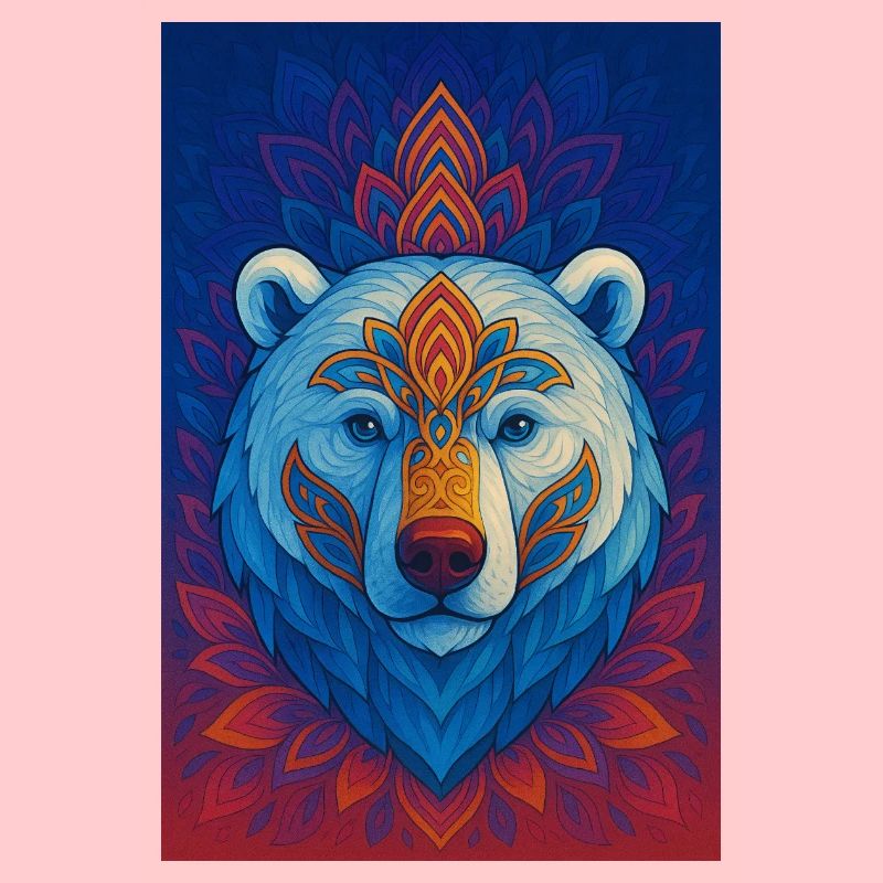 Blue Bear Mandala