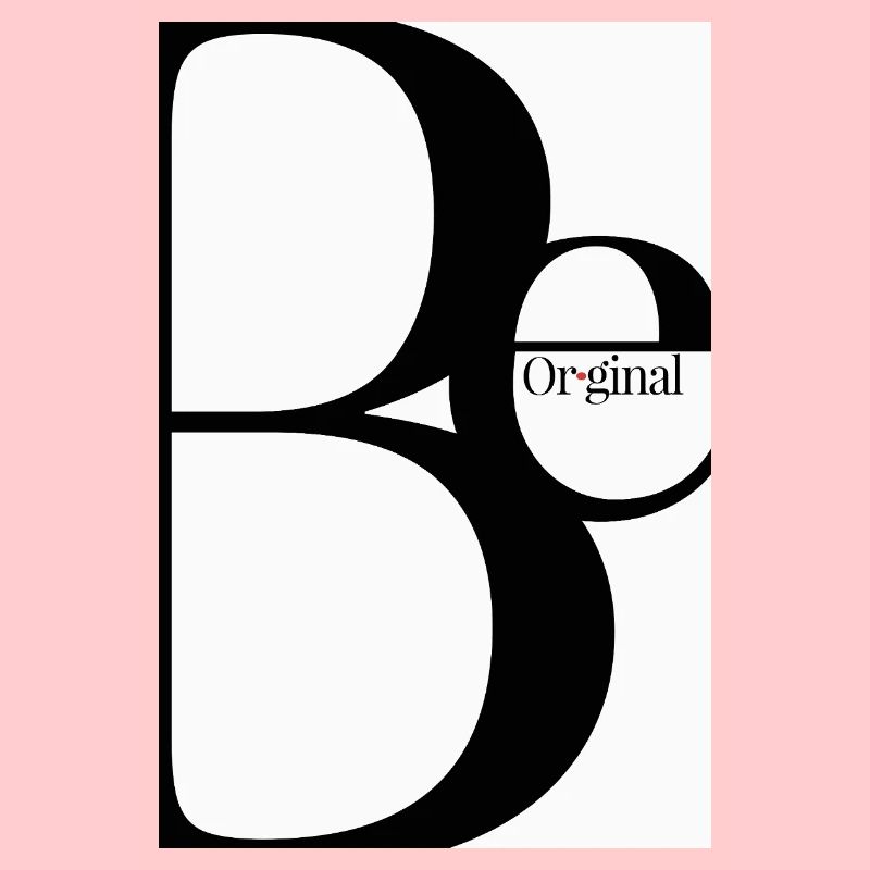 Soyez original – Conception typographique minimaliste