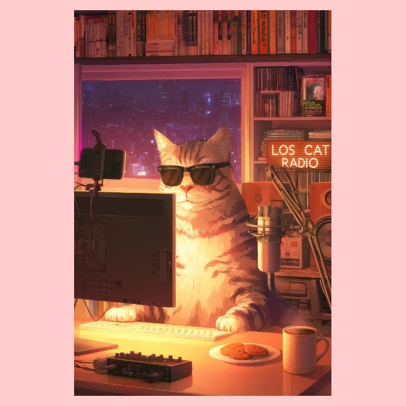 Cat Stream Neon Studio