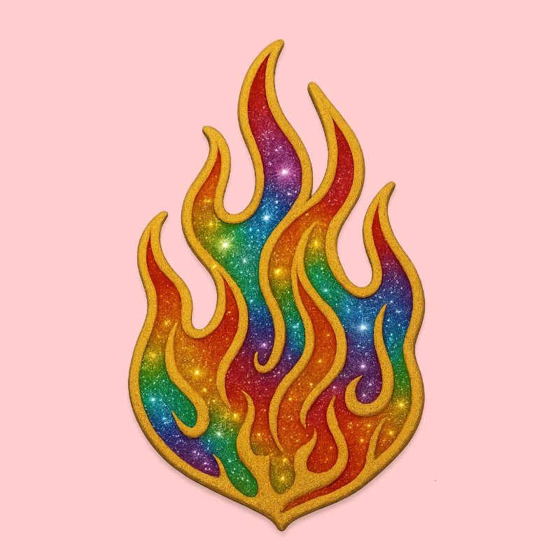 Regenbogenfeuer Patch