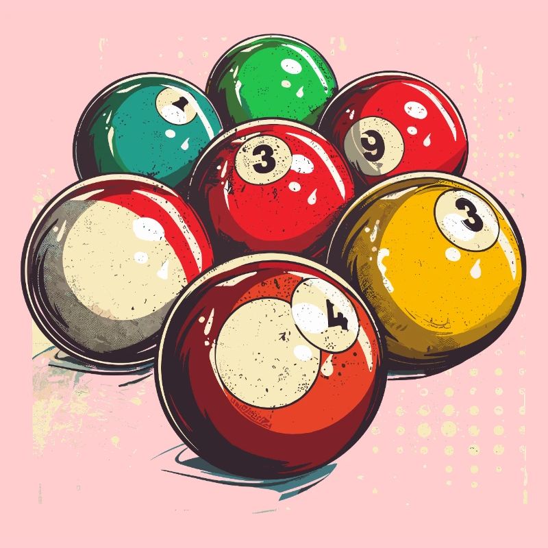 Boules de billard graphiques