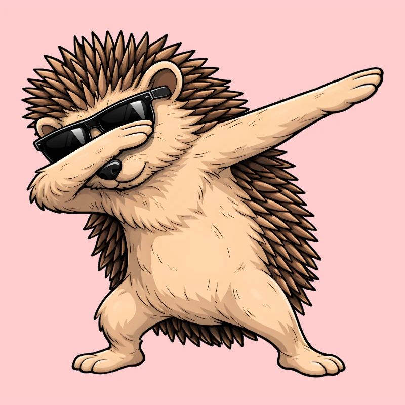 Dabbing Igel
