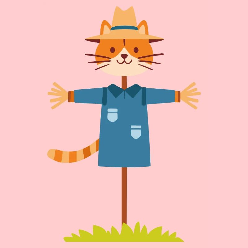 Vogelscheuche Katze