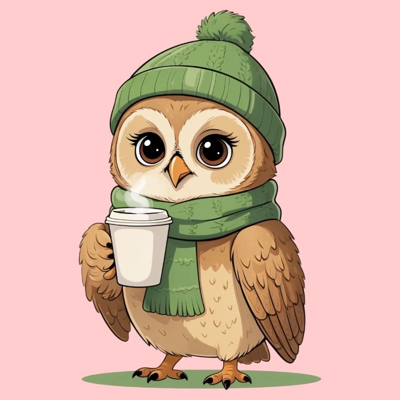 Winterliche Eulenkaffee Pause
