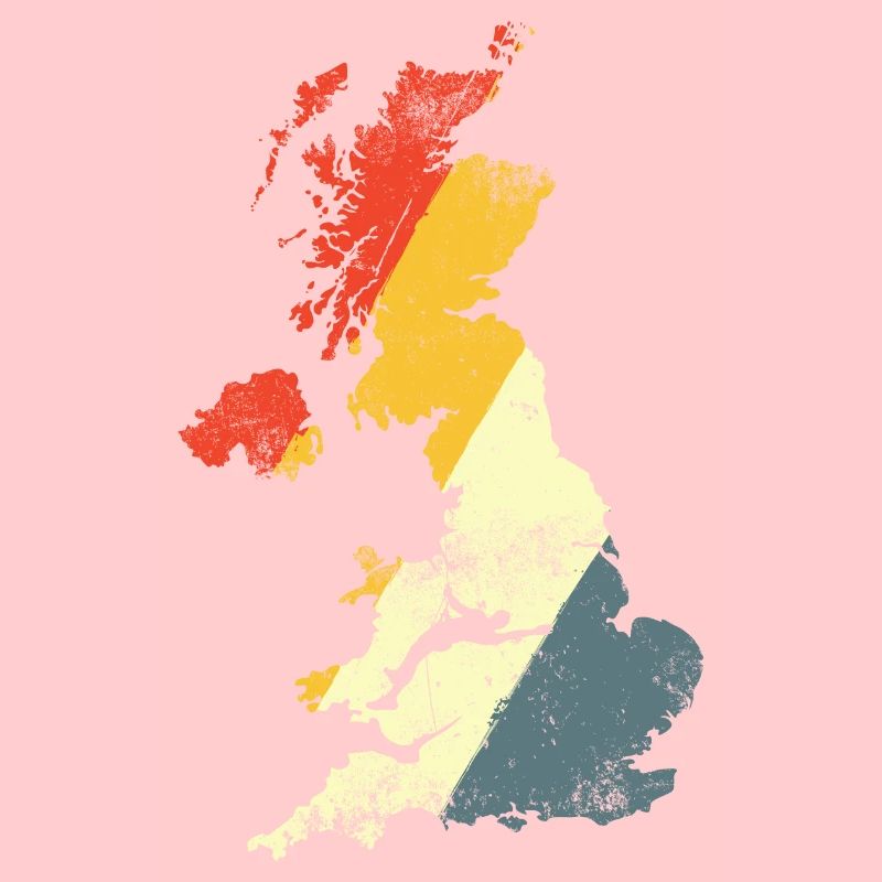 UK Map Prism Gradient