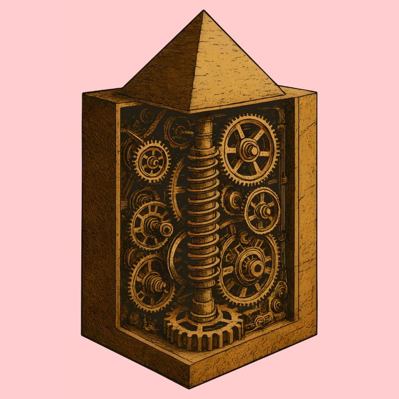 Pyramide von Chephren | Antike Getriebemechanik-Kunst