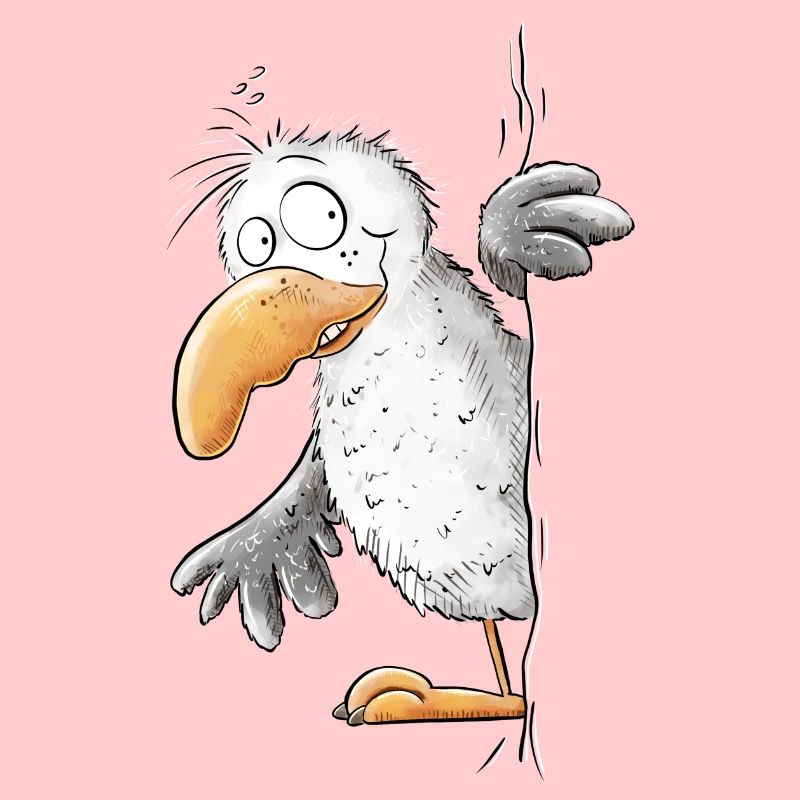 Drollige Möwe Tiermotiv