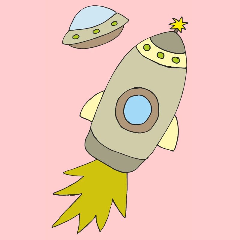 Fusée spatiale à propulsion lumineuse