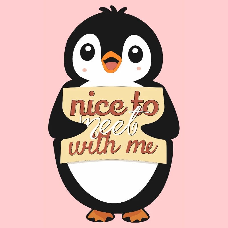 Pingouin avec Sympa de me rencontrer