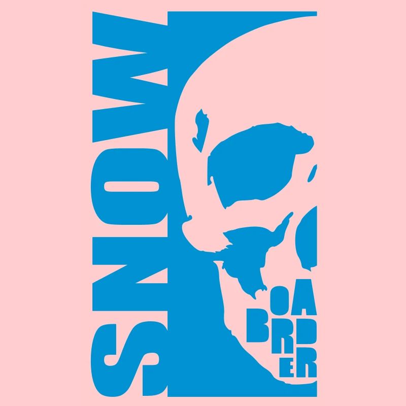 snow boarder skull