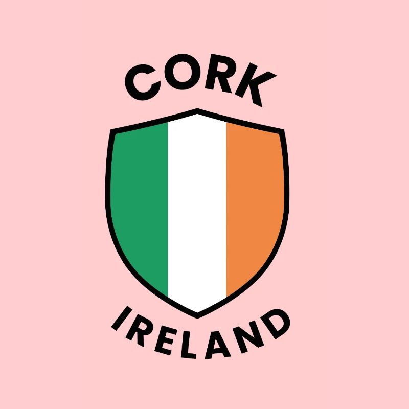 Cork Irland Schild Trikolore