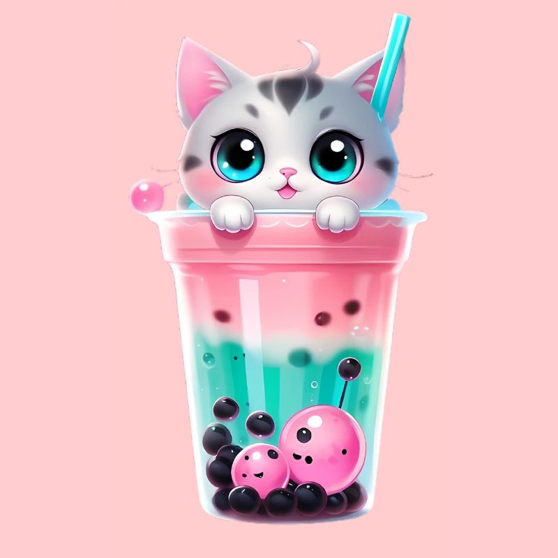 Chaton Bubble Tea Pastel