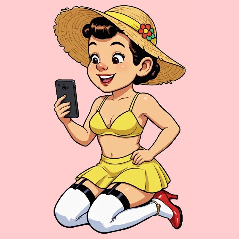 Influenceuse joyeuse