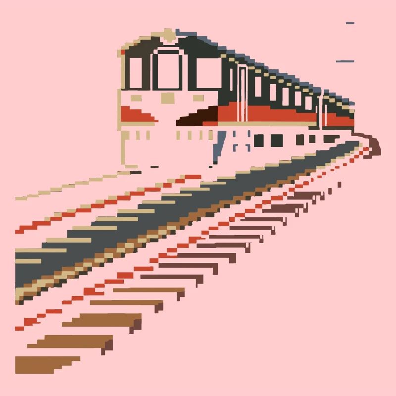 Pixels de chemin de fer