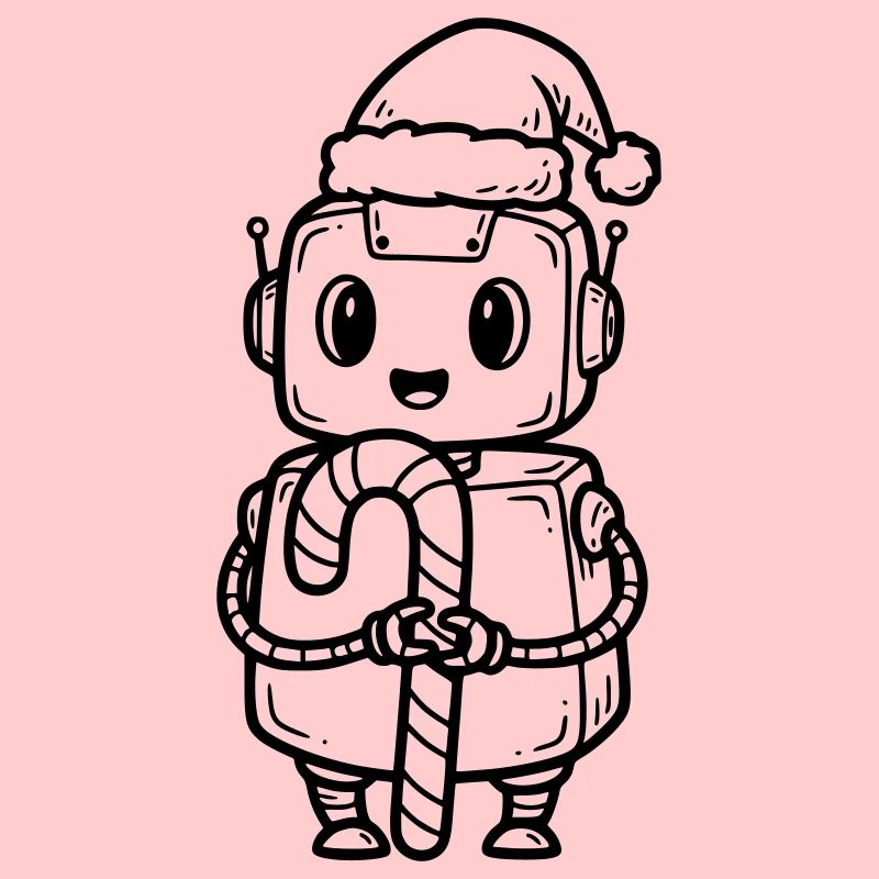 Süßer Weihnachtsjunge mit Geschenk