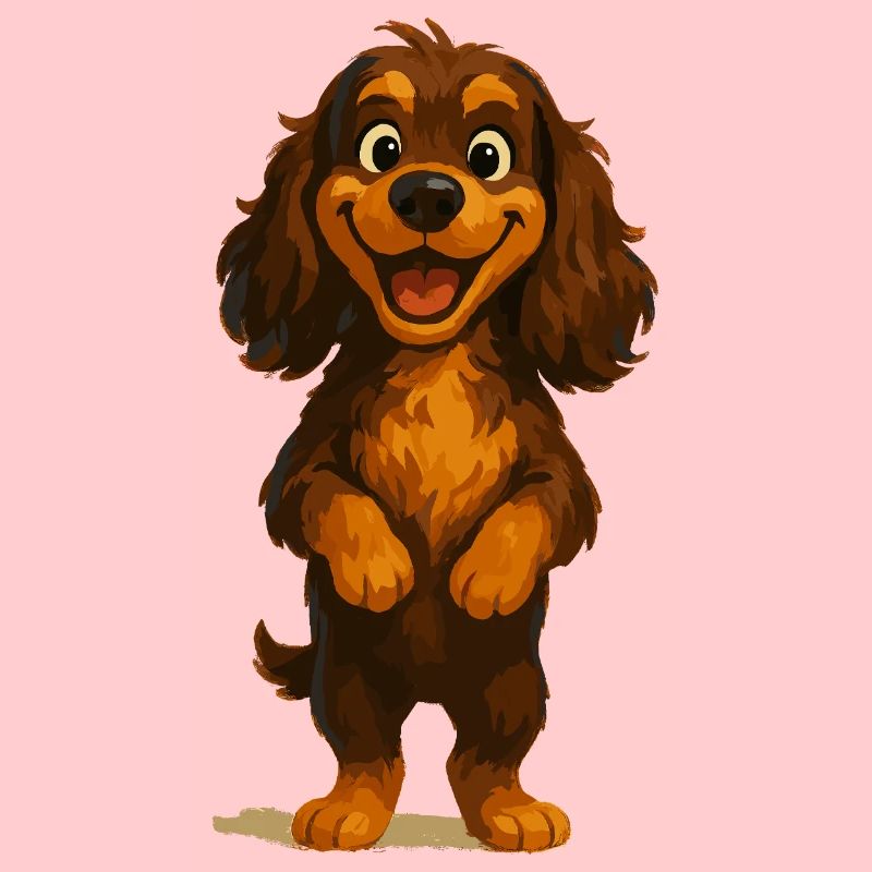 Cocker Spaniel breit grinsend