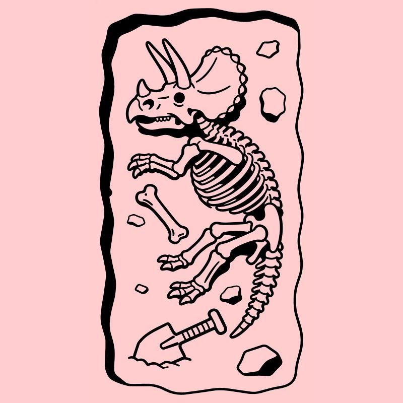 Triceratops-Knochen