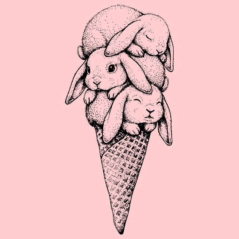 Häschen Eiscreme