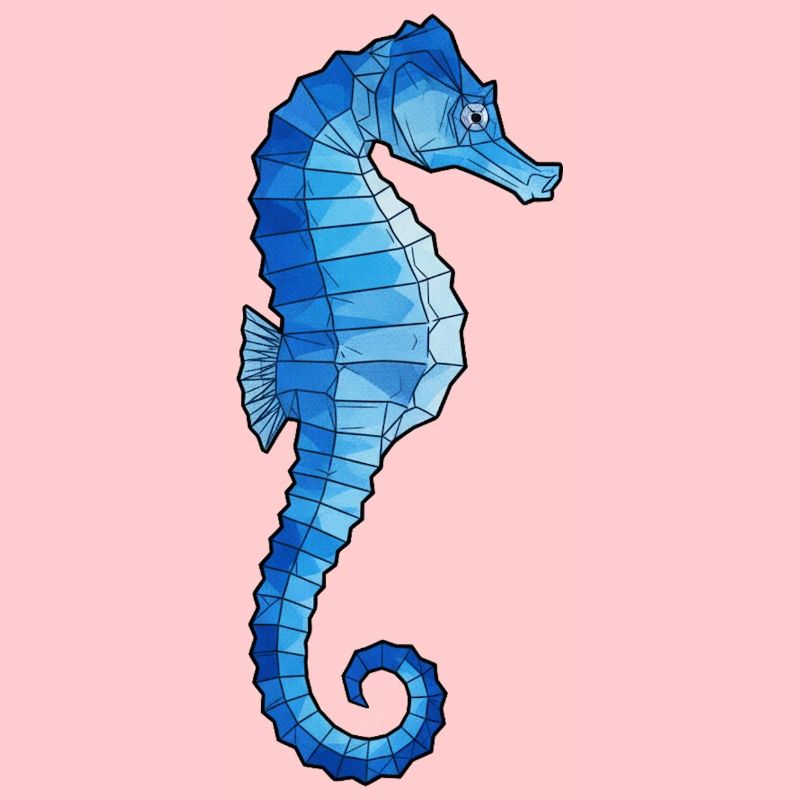 Blaues Polygon-Seepferdchen