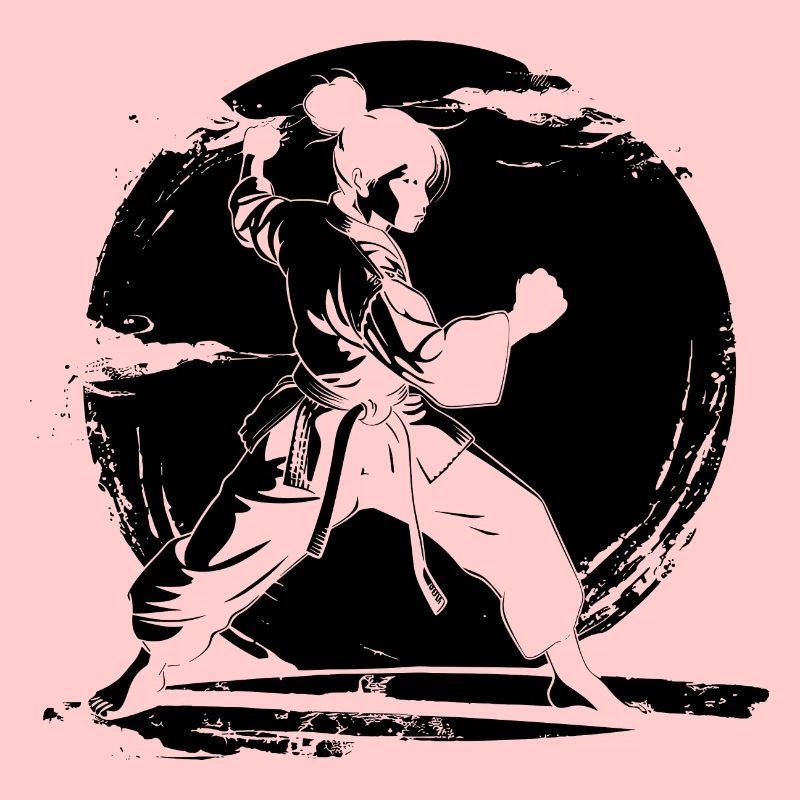 Karate Mädchen Skizze